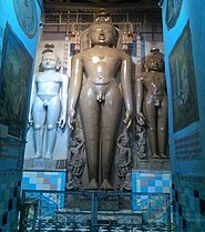 22 feet (6.7 m) Shantinath idol at Aharji, 12th century