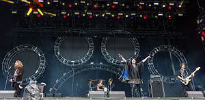 The Struts performing at Rock im Park in 2016.