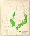 Pinus densiflora range map