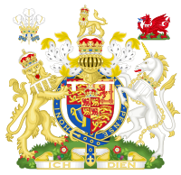 Coat of arms as Prince of Wales (granted 1911)[183]
