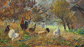 Hønsene på morgenudflugt (1898)