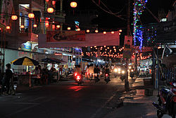 Night streetview of Selat Panjang
