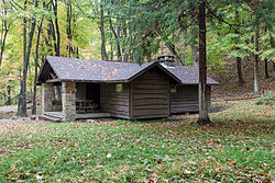 Family cabin at Linn Run State Park