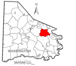 Location of Nottingham Township in Washington County