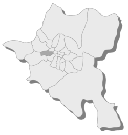 Location of Krasna Polyana in Sofia