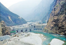 Upper Tamakoshi hydropower, biggest hydropower in Nepal.