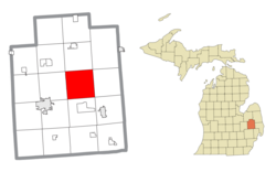 Location within Lapeer County