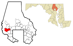 Location of Randallstown, Maryland
