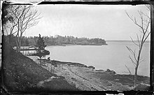 "Bay Ridge", a black and white image by George Bradford Brainerd, created circa 1872 to 1887. The photograph is in the Brooklyn Museum's collection.