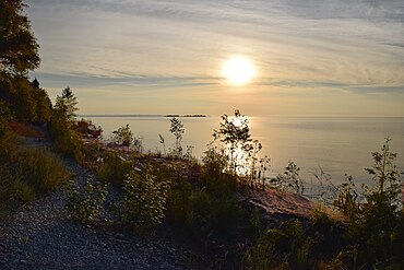 Morning view of Lake Michigan