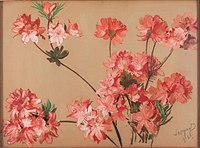 Pink Azaleas, pastel on canvas, 1903, National Museum in Warsaw