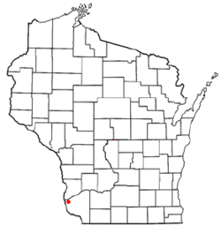 Location of Wyalusing, Wisconsin