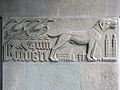 Relief of the wolf hound, symbol of the Rüden guildhall and the Constaffel society's coat of arms