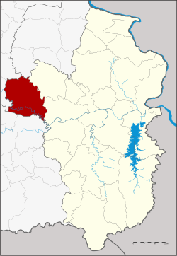 District location in Ubon Ratchathani Province