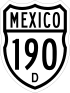 Federal Highway 190D shield