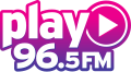 WRXD old logo when it was branded as Top 40/Spanish AC station "Play 96".