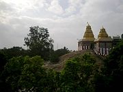 Side view of the temple from the back