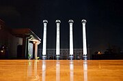 Pillars at Night View