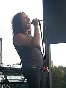 Augeri performing in Mt Airy, NC in July 2013