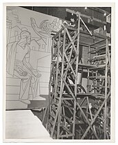 Seymour Fogel's 1939 scaffolding, for mural art purposes