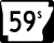 Highway 59S marker