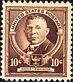 Booker T. Washington on a stamp