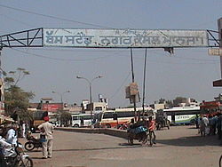 Bus station at Mansa, Punjab, India