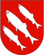 Coat of arms of Flora Municipality (1967-2019)