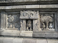 Kinnara relief in Prambanan temple