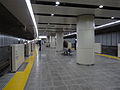 The underground platforms in August 2012 shortly after opening