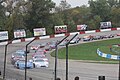 Super Late Models in Turn 4 starting the 2013 Dick Trickle 99