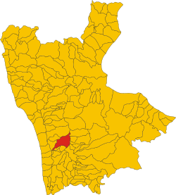 Rende within the Province of Cosenza