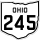 State Route 245 marker