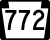 Pennsylvania Route 772 Truck marker