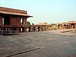 Fatehpur Sikri: Pachisi Court with Dalans