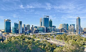 Perth central business district