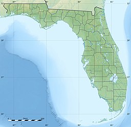Location of Lake Dot in Florida, USA.