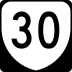 State Route 30 marker
