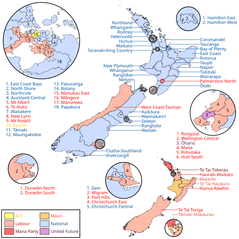 Incomplete "election night" results map