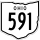 State Route 591 marker