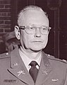 1LT Ralph C. Davis, Company A, 124th Infantry, 1/22/1947 - 2/16/1949. Later commanded 1st Armored Rifle Battalion, 124th Infantry; 260th Engineer Group; and 53rd Infantry Brigade. Retired brigadier general.