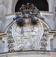Coat of arms of the Polish–Lithuanian Commonwealth on the facade