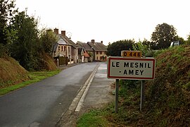 The road into Le Mesnil-Amey