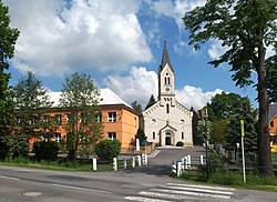 Primary school and Protestant church
