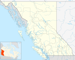 Map showing the location of Great Glacier Provincial Park