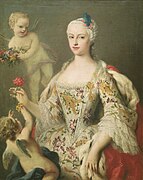 The Infanta María Antonia of Spain, Daughter of Philip V, 1750