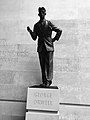 Image 6George Orwell statue at the headquarters of the BBC. A defence of free speech in an open society, the wall behind the statue is inscribed with the words "If liberty means anything at all, it means the right to tell people what they do not want to hear", words from George Orwell's proposed preface to Animal Farm (1945). (from Freedom of speech)