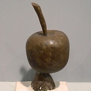 Step 1: A model of an apple in wax
