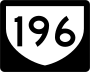 Highway 196 marker