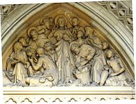 One of the tympanum at Truro Cathedral